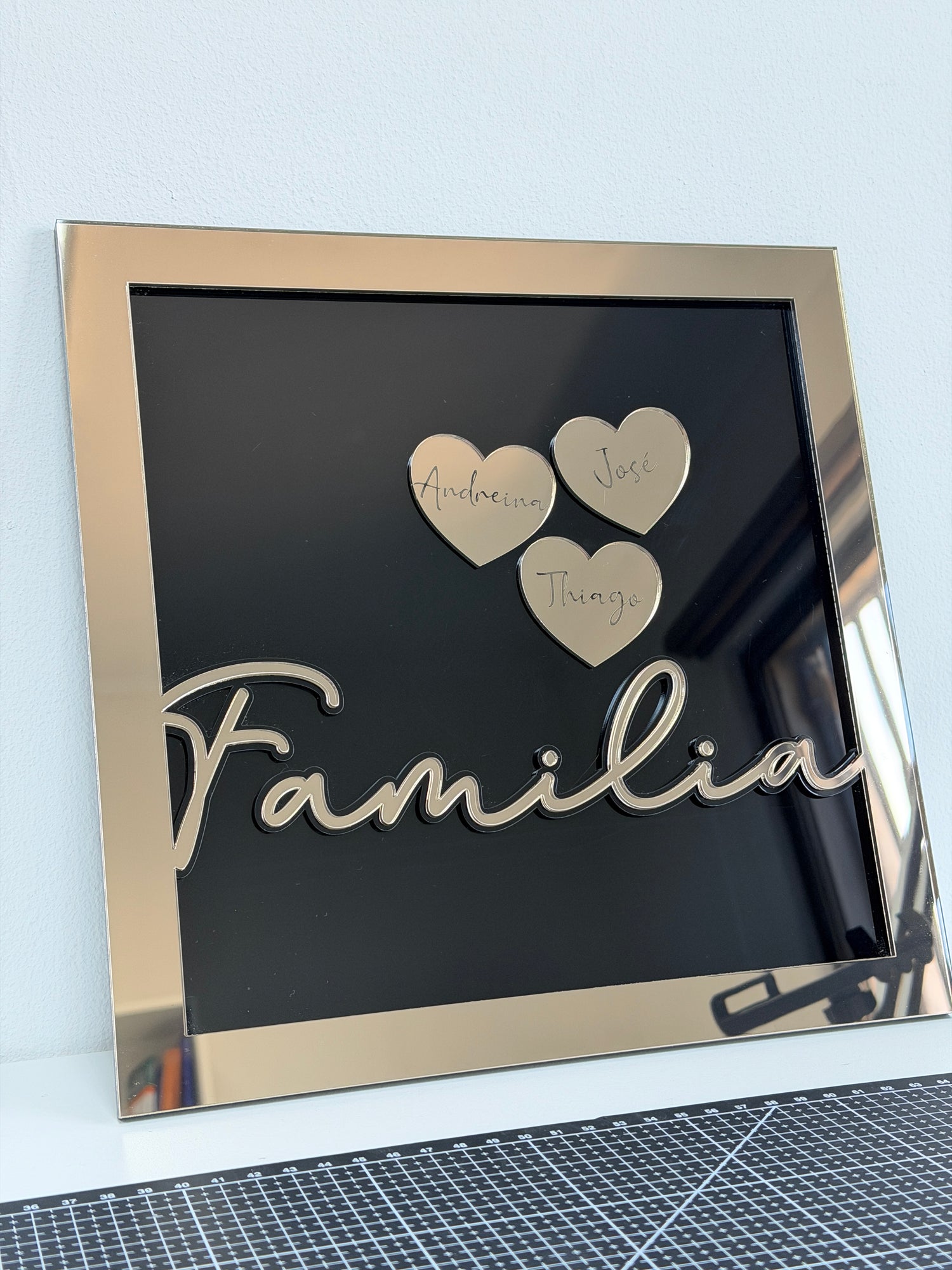 Cuadro de corazones - Familia