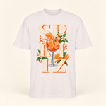 Polera oversize Spritz, prenda sola sobre fondo crema